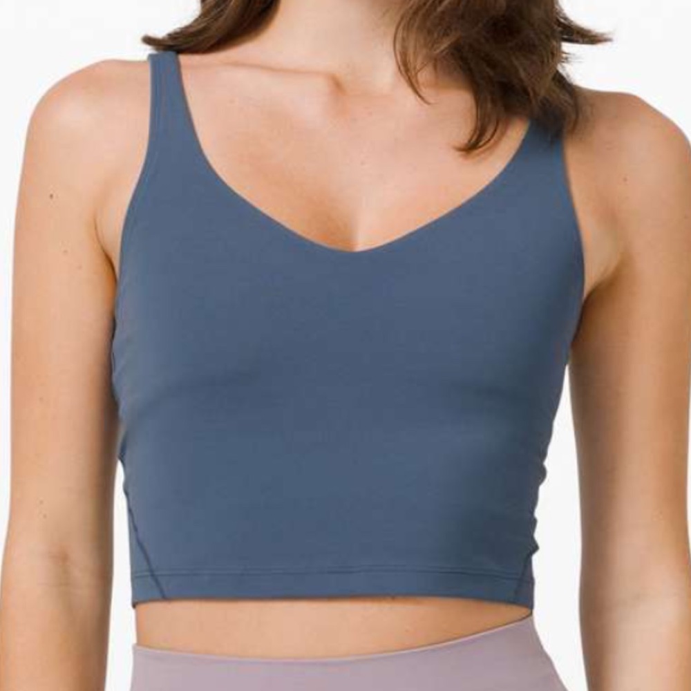 lululemon align tank - iron blue 18